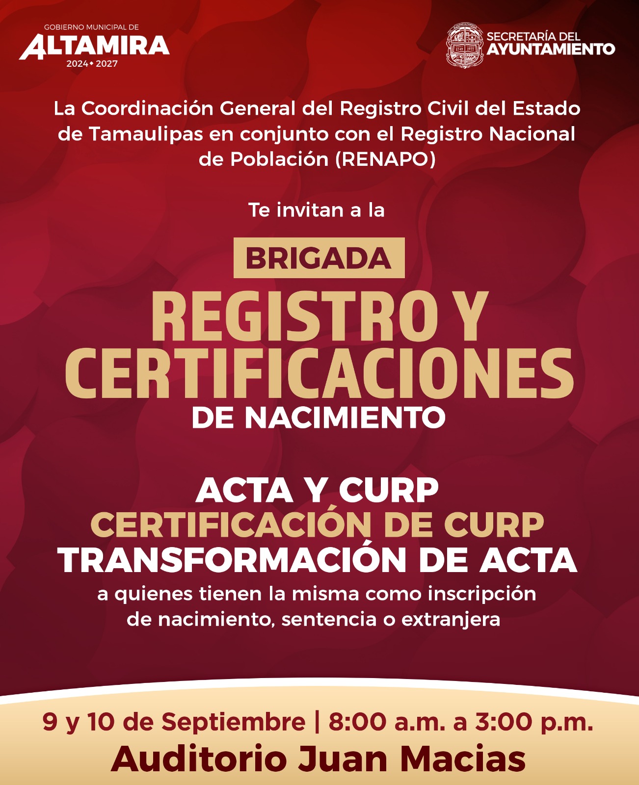 registros y certificados