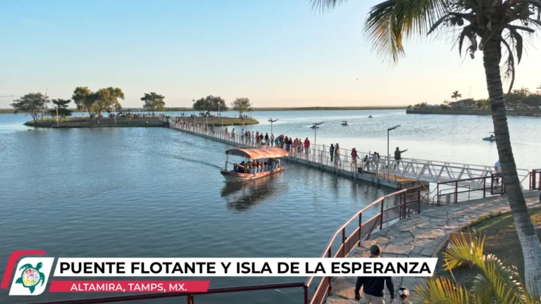peunte flotante e isal de la esperenza