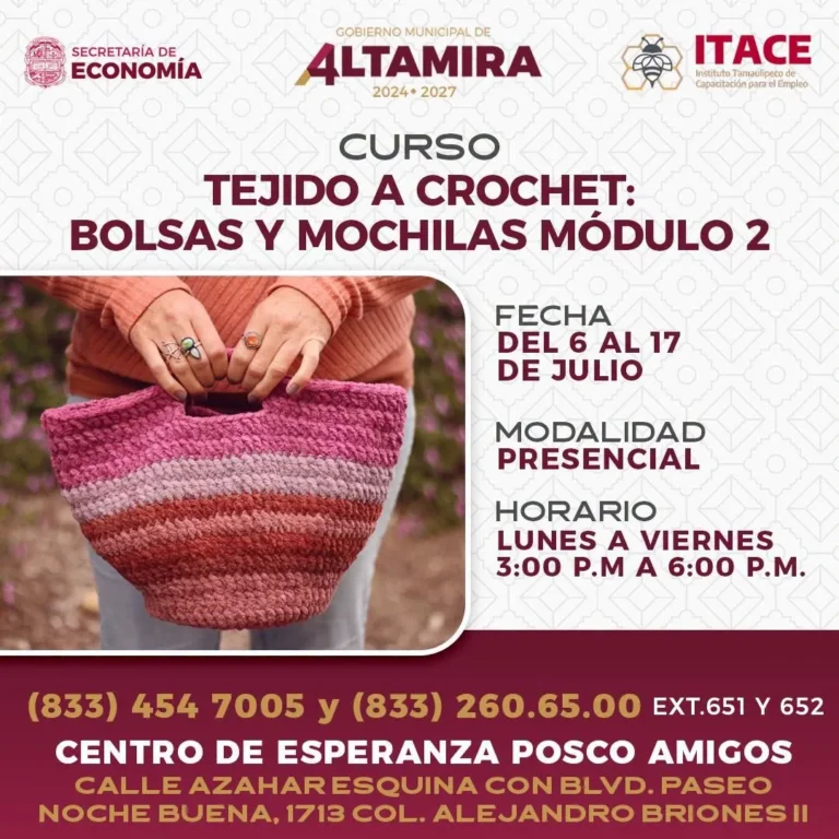 tejido crochet modulo 2 junio 2026