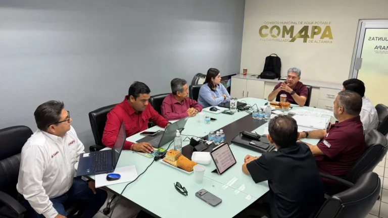 Coordinan acciones para fortalecer el abasto de agua y el sistema de drenaje en Altamira